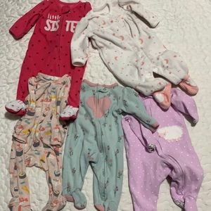 Set of 5 sleepers 0-3mo Free shipping